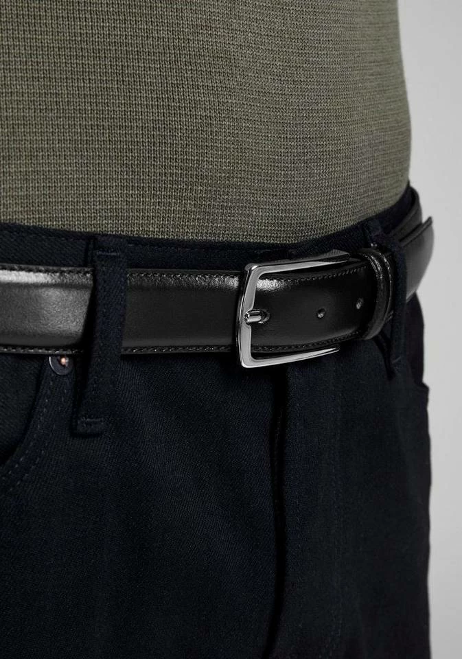 Aktion 🎉 Jack & Jones Ledergürtel Klassischer Herrengürtel leicht bombiert Cognac, Schwarz ⭐ 5 Aktion 🎉 Jack & Jones Ledergürtel Klassischer Herrengürtel leicht bombiert Cognac, Schwarz ⭐ – Bild 5