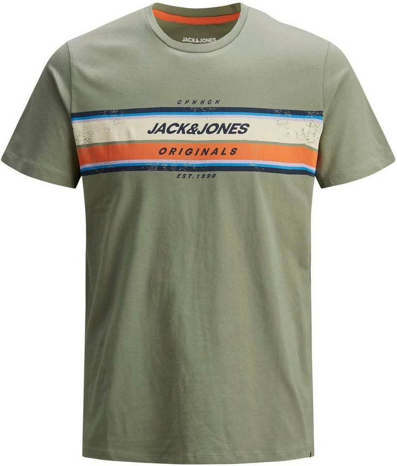 Großhandel ✨ Jack & Jones T-Shirt »TYLER TEE« White, Navy, Olivgrün, Rot-meliert 🌟 6 Großhandel ✨ Jack & Jones T-Shirt »TYLER TEE« White, Navy, Olivgrün, Rot-meliert 🌟 – Bild 6