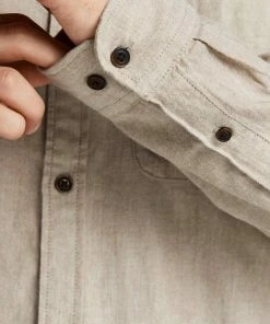 Auslauf 🎉 Jack & Jones Langarmhemd »CLASSIC HEATHER 👕 SHIRT« Bordeaux, Beige, Hellgrau-meliert, Navy 👏 -Offizieller Jones-Shop 39a010e0 0721 5feb a1da 3bd5d05dd05a