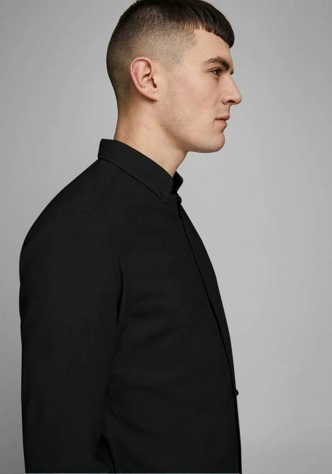 Schlussverkauf 👏 Jack & Jones Langarmhemd »JOE 👚 SHIRT LS PLAIN« Bordeaux, Olivgrün, Weiß, Schwarz 😍 3 Schlussverkauf 👏 Jack & Jones Langarmhemd »JOE 👚 SHIRT LS PLAIN« Bordeaux, Olivgrün, Weiß, Schwarz 😍 – Bild 3