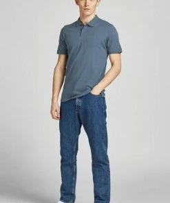 Großhandel ❤️ Jack & Jones Poloshirt »BASIC POLO« Olive Night, Graublau, Black, Navy Blazer 😍