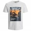 Blitzangebot 😍 Jack & Jones Rundhalsshirt »Große Größen Farb-Frontprint T-Shirt weiß melange Jack & Jones« ✨