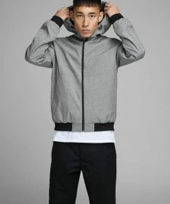 Billig 🎁 Jack & Jones Bomberjacke »JACK & JONES Shale Jacket Bomber Übergangsjacke« Schwarz, Grau (Light Grey Mela) 🤩 -Offizieller Jones-Shop 3fb7a76d bb5f 4c04 b8a3 ab53303a862f