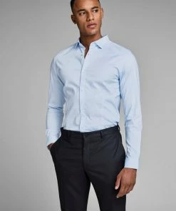 Auslauf 🎁 Jack & Jones Businesshemd »PARMA« Schwarz, Navy, Hellblau, Weiß 😉