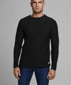 Schlussverkauf ❤️ Jack & Jones Rundhalspullover »PANNEL KNIT CREW NECK« Gelb, Oliv, Navy, Weinrot 🎁