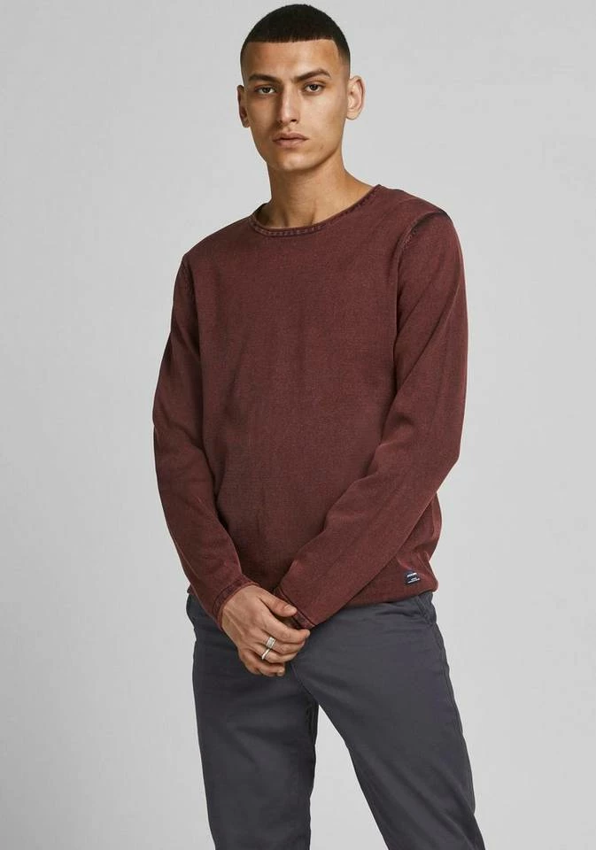 Schlussverkauf ✨ Jack & Jones Rundhalspullover »LEO« Beige, Hellblau, Chocolate Fondant, Mellow Yellow 🎉 9 Schlussverkauf ✨ Jack & Jones Rundhalspullover »LEO« Beige, Hellblau, Chocolate Fondant, Mellow Yellow 🎉 – Bild 9