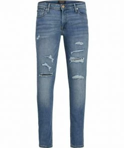 Auslauf 🛒 Jack & Jones Skinny-fit-Jeans »Liam« Black Denim, Blue-denim, Black-destroyed 🔥 -Offizieller Jones-Shop 42a46059 f396 5a07 b20a 9310b2d83ad1