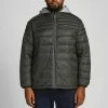 Neu 🎁 Jack & Jones Steppjacke »ACE PUFFER COLLAR« Bis Größe 6XL Olivgrün, Navy, Schwarz ✨