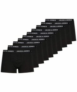 Schlussverkauf 🤩 Jack & Jones Boxershorts »3955« (1 Stück) 10er Pack Boxershorts Trunks Set Stretch Hose Basic Jersey Unterwäsche Schwarz, Grau, Navy 😍