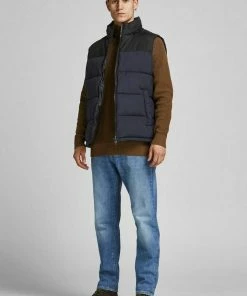 Blitzangebot 😍 Jack & Jones Steppweste »PAUL BODYWARMER COLLAR« Navy, Schwarz 🎉 -Offizieller Jones-Shop 479835ef 7980 56c2 a520 4c95a4468345