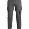 Bestes Angebot 🤩 Jack & Jones Cargohose »Paul Flake« (1-tlg) Grey-melange, Hellbeige 😀