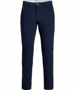 Auslauf 🥰 Jack & Jones Chinohose »JJIMARCO JJDAVE AKM NAVY BLAZER« aus Baumwolle 🌟
