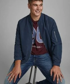 Bestpreis 🛒 Jack & Jones Bomberjacke »RUSH BOMBER« Bis Größe 6XL Navy, Schwarz 🔥 -Offizieller Jones-Shop 4bd645d0 eb18 57ef 9f99 aa6937a86b6f