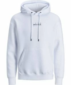 Top 10 ⌛ Jack & Jones Hoodie »JCOGRID« aus Baumwollmix Ribbon Red RELAXED 12198137, Black RELAXED 12198137, White RELAXED 12198137 😉