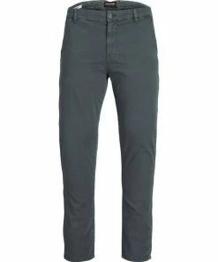 Bestes Angebot 🔔 Jack & Jones Chinohose »JJIMARCO JJFRED AMA ASPHALT« aus Baumwolle 🔥