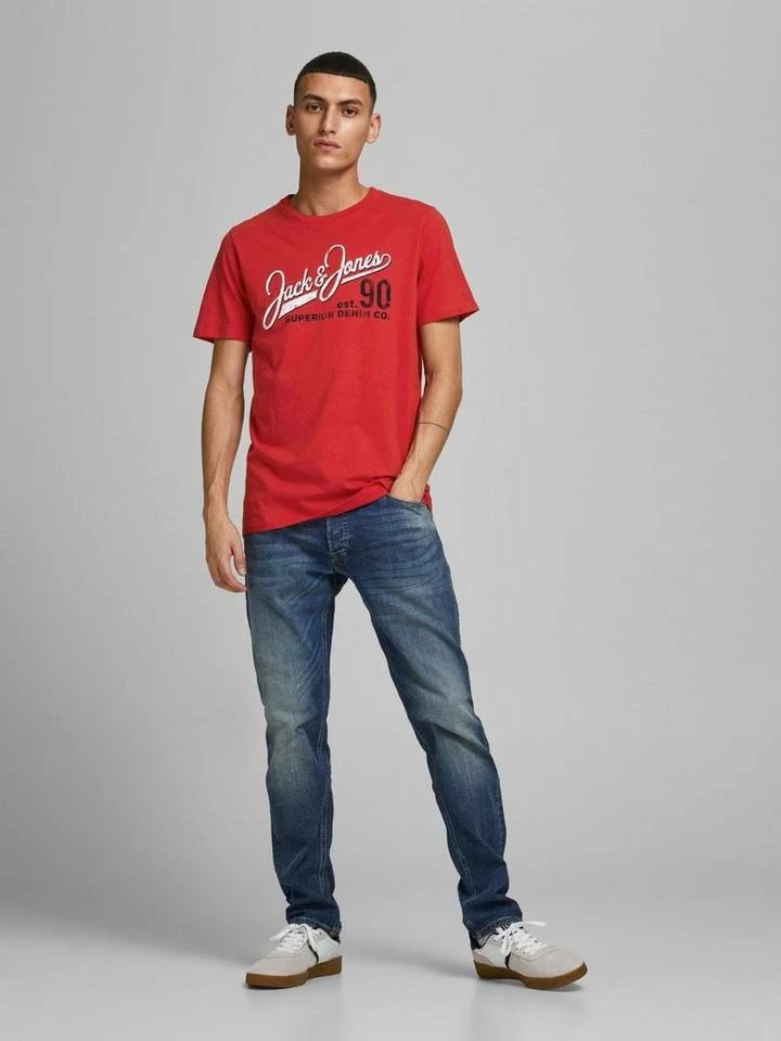 Auslauf 👏 Jack & Jones T-Shirt »LOGO TEE 2 COL« (1-tlg) Hawaiian Sunset, Offwhite, True Red, Navy 🌟 3 Auslauf 👏 Jack & Jones T-Shirt »LOGO TEE 2 COL« (1-tlg) Hawaiian Sunset, Offwhite, True Red, Navy 🌟 – Bild 3