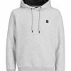 Schlussverkauf 🤩 Jack & Jones Hoodie »JCOPOWER« aus Baumwollmix Forest Night 12198147, Light Grey Melange NEW LGM 12198147, Ribbon Red 12198147, Black 12198147 🌟