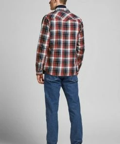 Besorgen 👏 Jack & Jones Karohemd »HERIDAN CHUCK 👚 SHIRT« Rot, Navy 🛒 -Offizieller Jones-Shop 4fd641c5 bbbd 5499 971e 9287e0f2ef59