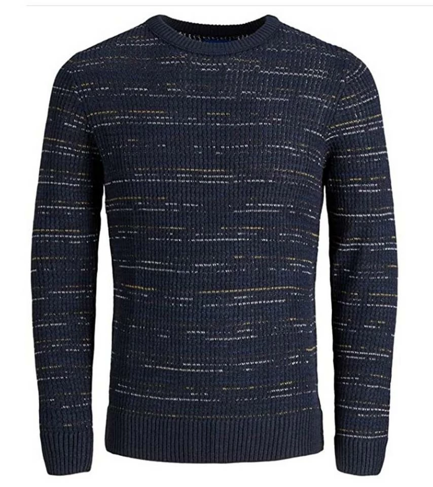 Blitzangebot 🎁 Jack & Jones Rundhalspullover »JACK & JONES Herren Winter-Pullover Strick-Pulli Groove Knit Crew Neck Sweater Navy« 😀 5 Blitzangebot 🎁 Jack & Jones Rundhalspullover »JACK & JONES Herren Winter-Pullover Strick-Pulli Groove Knit Crew Neck Sweater Navy« 😀 – Bild 5