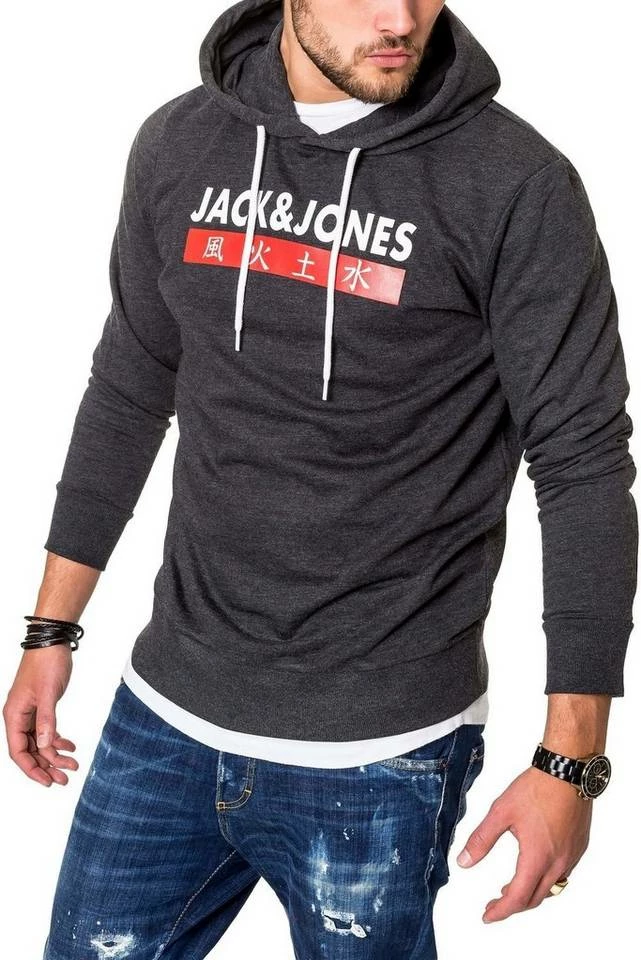 Neu ✔️ Jack & Jones Kapuzensweatshirt »JORELEMENTS« mit Logoprint Blau, Dunkelgrau, Weinrot, Weiß ⌛ 1 Neu ✔️ Jack & Jones Kapuzensweatshirt »JORELEMENTS« mit Logoprint Blau, Dunkelgrau, Weinrot, Weiß ⌛