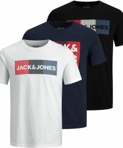 Angebote ⌛ Jack & Jones T-Shirt »CORP LOGO TEE« (3-tlg., 3er-Pack) 1 Black Play - 1 Navy Play - 1 White Play, Schwarz | navy | weiß, Navy | schwarz | weiß ❤️ -Offizieller Jones-Shop 5401fb92 5117 54a0 bf5e ffce7d5598bc
