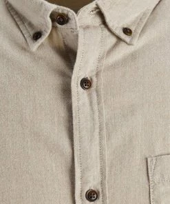 Auslauf 🎉 Jack & Jones Langarmhemd »CLASSIC HEATHER 👕 SHIRT« Bordeaux, Beige, Hellgrau-meliert, Navy 👏 -Offizieller Jones-Shop 57001a21 aacd 5e2d 8315 a3932bf23107