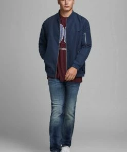 Bestpreis 🛒 Jack & Jones Bomberjacke »RUSH BOMBER« Bis Größe 6XL Navy, Schwarz 🔥 -Offizieller Jones-Shop 5b378291 0955 5589 a9a8 37cd3dff7938