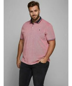 Angebote 😀 Jack & Jones Poloshirt »Große Größen Poloshirt rot melange Jack & Jones« ⌛ -Offizieller Jones-Shop 6241e8c5 d997 5cb1 80f8 5db61052c21d
