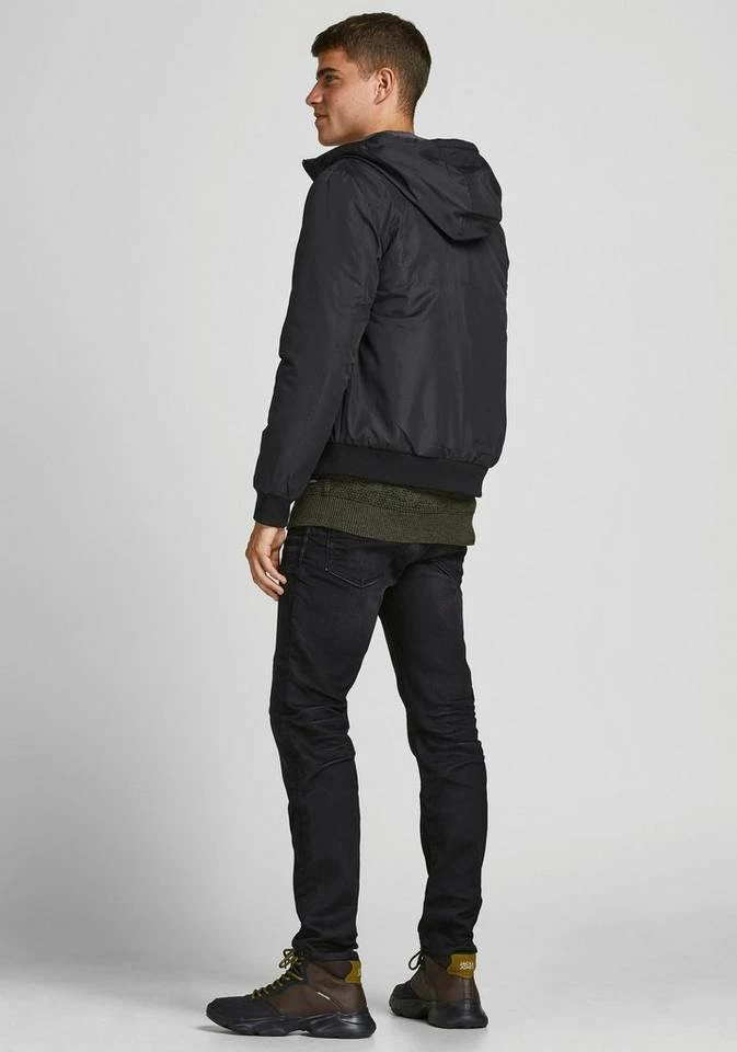 Billig 🥰 Jack & Jones Bomberjacke »FLYNN HODDED BOMBER« Schwarz, Olivgrün 👏 2 Billig 🥰 Jack & Jones Bomberjacke »FLYNN HODDED BOMBER« Schwarz, Olivgrün 👏 – Bild 2