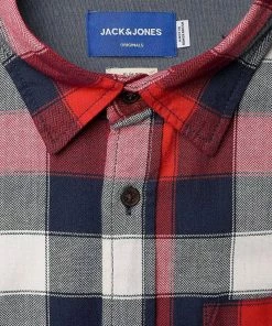 Aktion 🤩 Jack & Jones Langarmhemd »JACK & JONES Herren Karo-Hemd Orchester 👚 Shirt Spain Langarm-Hemd Rot/Weiß/Blau« ⭐ -Offizieller Jones-Shop 63626c7b 555f 5e19 87d2 1213afc8893a