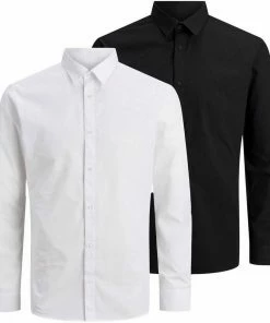 Top 10 😀 Jack & Jones Langarmhemd »JOE 👕 SHIRT LS 2 PACK« (Packung, 2er-Pack) Schwarz-wei&szlig;, Schwarz, Wei&szlig;-hellblau, Wei&szlig; ❤️ -Offizieller Jones-Shop 646aa589 22e0 55df 89b4 b8bfee51d4e1