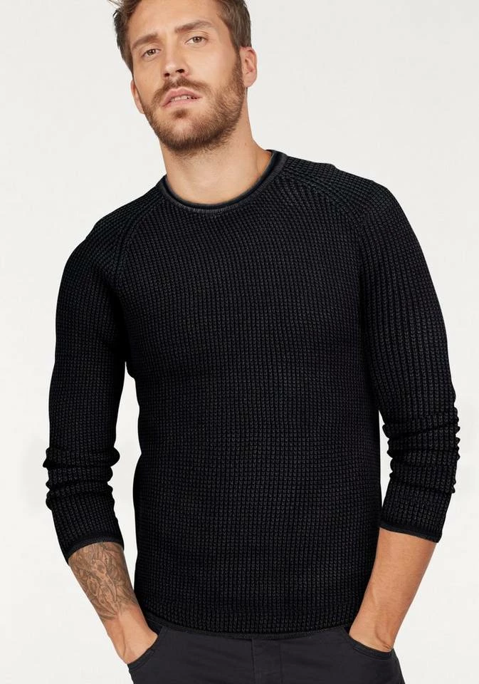 Großhandel 😉 Jack & Jones Rundhalspullover »MAX KNIT CREW NECK« Schwarz, Olivgrün 🎉 6 Großhandel 😉 Jack & Jones Rundhalspullover »MAX KNIT CREW NECK« Schwarz, Olivgrün 🎉 – Bild 6