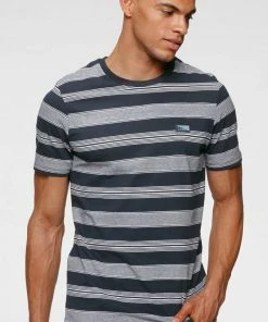 Top 10 🤩 Jack & Jones T-Shirt »FLAME TEE« Navy-gestreift, Grau-gestreift, Rot-gestreift, Gr&uuml;n-gestreift 👏 -Offizieller Jones-Shop 64f0881a a830 5863 bf91 4e5cc8291e25