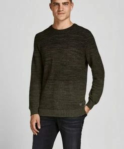 Schlussverkauf 🎁 Jack & Jones Rundhalspullover »THOMAS KNIT CREW NECK« Olivgrün, Dunkelgrau, Blau, Bordeaux ⭐ -Offizieller Jones-Shop 663c2e73 261d 5611 9ae0 bf52f77d2419