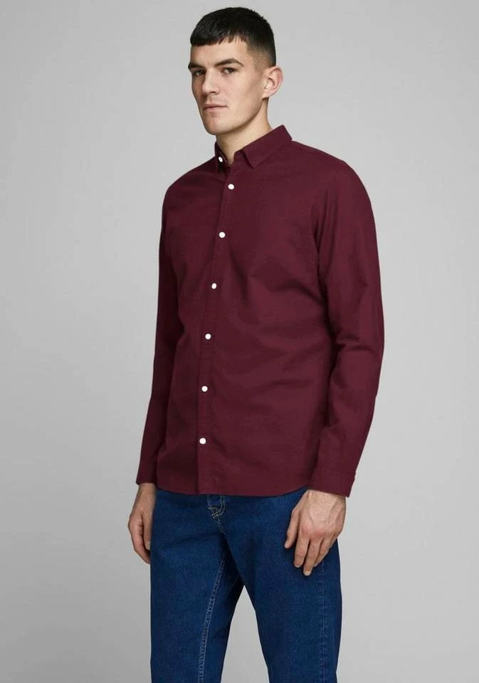 Schlussverkauf 👏 Jack & Jones Langarmhemd »JOE 👚 SHIRT LS PLAIN« Bordeaux, Olivgrün, Weiß, Schwarz 😍 10 Schlussverkauf 👏 Jack & Jones Langarmhemd »JOE 👚 SHIRT LS PLAIN« Bordeaux, Olivgrün, Weiß, Schwarz 😍 – Bild 10