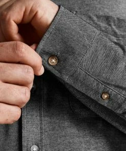 Auslauf ⭐ Jack & Jones Langarmhemd »PIQUE MELANGE 👕 SHIRT« bis Größe 6XL Navy, Hellgrau-meliert 🌟 -Offizieller Jones-Shop 6a2529d7 b163 5515 bcc1 ce829e86b8c2