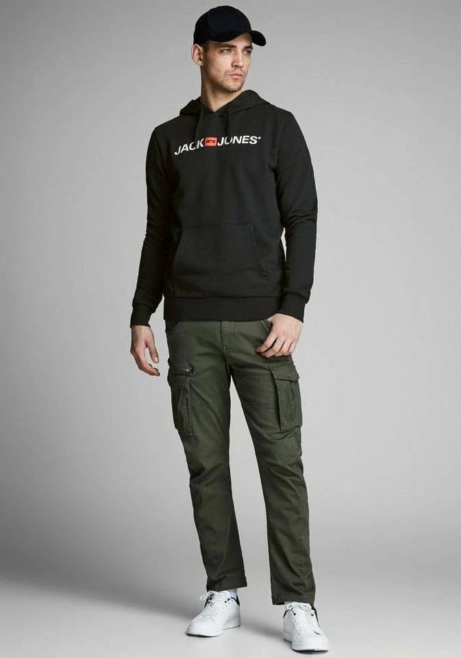 Brandneu 🥰 Jack & Jones Kapuzensweatshirt »Logo Hoodie Oldschool« Anthrazit, Dunkelblau, Weiß, Hawthorne 🥰 4 Brandneu 🥰 Jack & Jones Kapuzensweatshirt »Logo Hoodie Oldschool« Anthrazit, Dunkelblau, Weiß, Hawthorne 🥰 – Bild 4