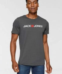 Beste Bewertungen von 🔥 Jack & Jones T-Shirt »LOGO TEE CREW NECK« Anthrazit, Hellgrün, Navy Blazer, White 🧨