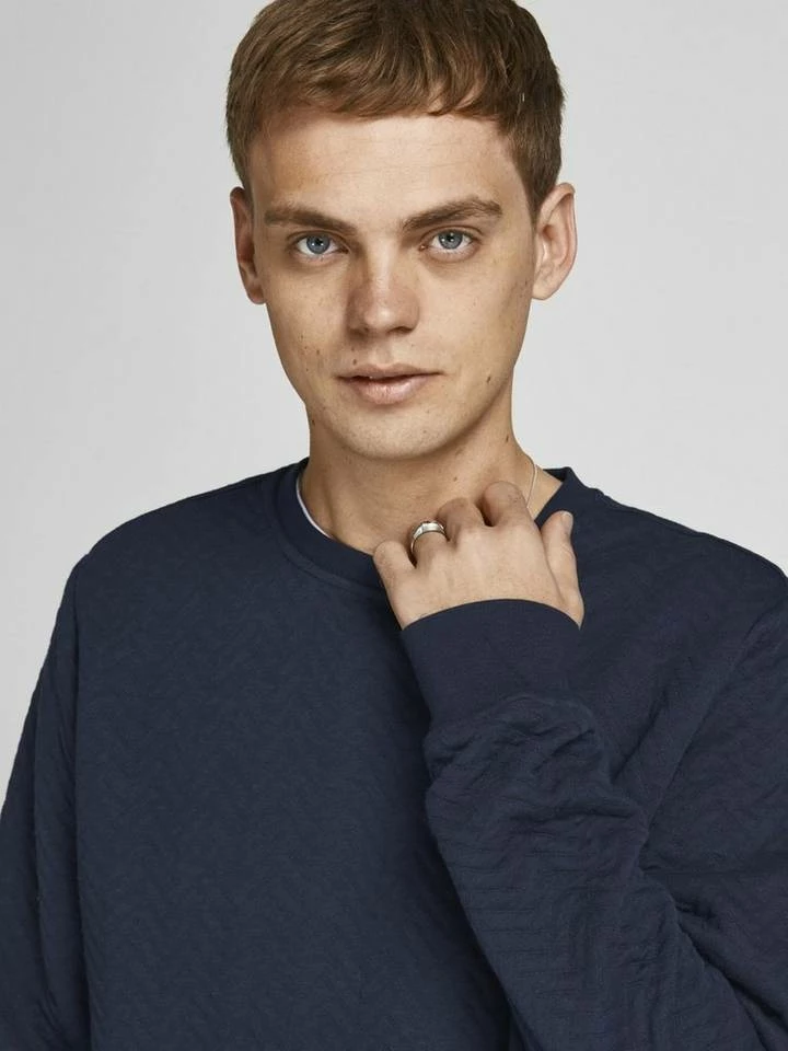 Neu 🎁 Jack & Jones Strickpullover »QUILT« (1-tlg) Black, Light Grey Melange, Navy Blazer 👏 2 Neu 🎁 Jack & Jones Strickpullover »QUILT« (1-tlg) Black, Light Grey Melange, Navy Blazer 👏 – Bild 2