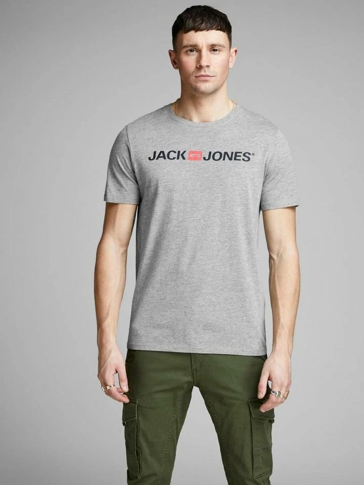 Brandneu 💯 Jack & Jones T-Shirt »CORP LOGO« (1-tlg) Black, White, Light Grey Melange, Navy Blazer 😀 1 Brandneu 💯 Jack & Jones T-Shirt »CORP LOGO« (1-tlg) Black, White, Light Grey Melange, Navy Blazer 😀