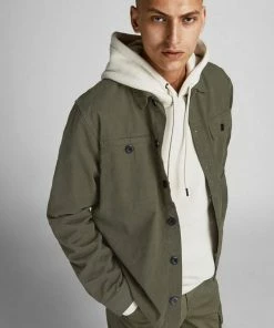 Brandneu 🧨 Jack & Jones Flanellhemd »BEN CLASSIC OVERSHIRT« Olivgr&uuml;n, Black 12192533, Altwei&szlig;, Asphalt 12192533 🔥 -Offizieller Jones-Shop 746eeaa8 710b 5967 a5f9 cb334a9517d1