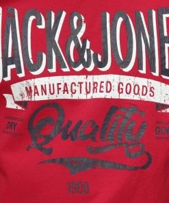 Angebote ✨ Jack & Jones T-Shirt »DENIM LOGO TEE« Navy, Rot 🧨 -Offizieller Jones-Shop 7518da90 9c85 5420 a099 d95930415008