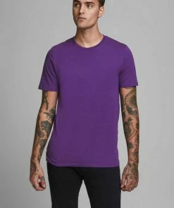 Brandneu ⭐ Jack & Jones T-Shirt »ORGANIC BASIC TEE« Hellorange, Grau, Dusty-blue, Dunkelrot ❤️