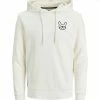 Angebote 🔥 Jack & Jones Rundhalspullover »JACK & JONES Herren Hoodie Kapuzen-Pullover Jared Sweat Hood Sweater Weiß« 🧨