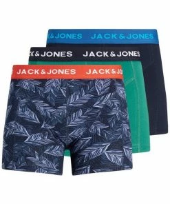 Angebote 🥰 Jack & Jones Boxershorts »JACBLUE LEAVES« (3 Stück) im 3er Pack 🌟