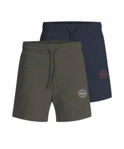 Billig ⌛ Jack & Jones Shorts »JJIMORE SWEAT SHORTS« aus 100% Baumwolle Tap 👟 Shoe DetailPACK W LGM (12191147), Navy Blazer DetailPACK W DO (12191147) 😀