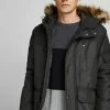 Billig 🥰 Jack & Jones Parka »GLOBE PARKA« Hellgrau-meliert, Olivgrün, Navy, Schwarz 😀
