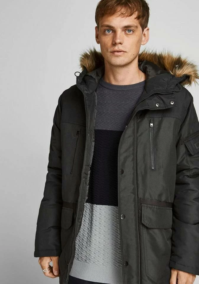 Billig 🥰 Jack & Jones Parka »GLOBE PARKA« Hellgrau-meliert, Olivgrün, Navy, Schwarz 😀 1 Billig 🥰 Jack & Jones Parka »GLOBE PARKA« Hellgrau-meliert, Olivgrün, Navy, Schwarz 😀