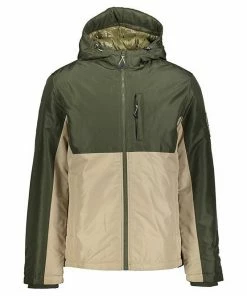 Neu ❤️ Jack & Jones Parka »JACK & JONES Herren Alltags-Jacke Winterjacke Jorfaster mit Color-Blocking Outdoor-Jacke Grün/Beige« ❤️