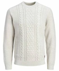 Coupon 🤩 Jack & Jones Strickpullover »JJCRAIG« aus Polyacrylmix Sky Captain 12189968, Cloud Dancer 12189968 💯